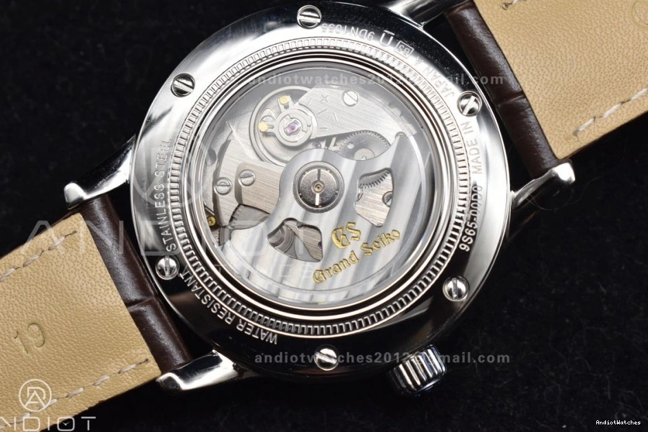 GSF Reliable 1:1 on Dial Edition Grand 886 Elegance Strap NH SS Best Brown Leather Cream GMT Seiko 0125